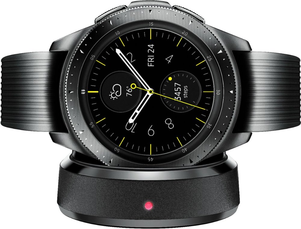 ensidigt Græder tankevækkende Samsung - Galaxy Watch Smartwatch 42mm Stainless Steel - Midnight Black -  FloatThat.com